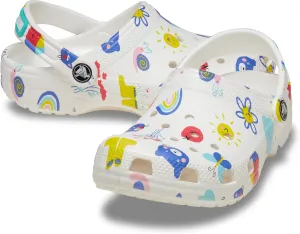 Crocs Unisex-Child Classic Clogs with Patterns and Graphics (Toddler)
