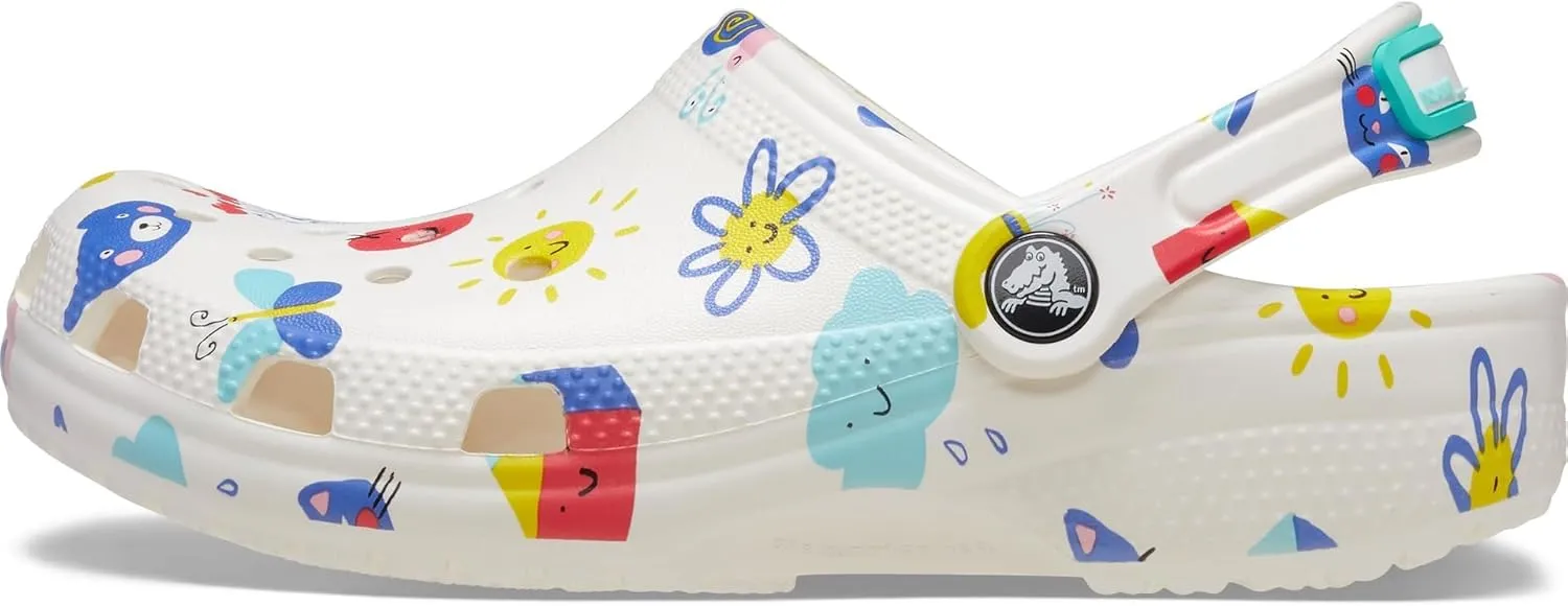 Crocs Unisex-Child Classic Clogs with Patterns and Graphics (Toddler)