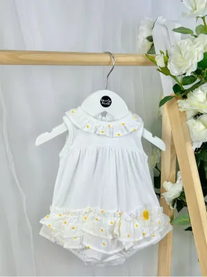 Deolinda 'Sunny' White Floral Romper
