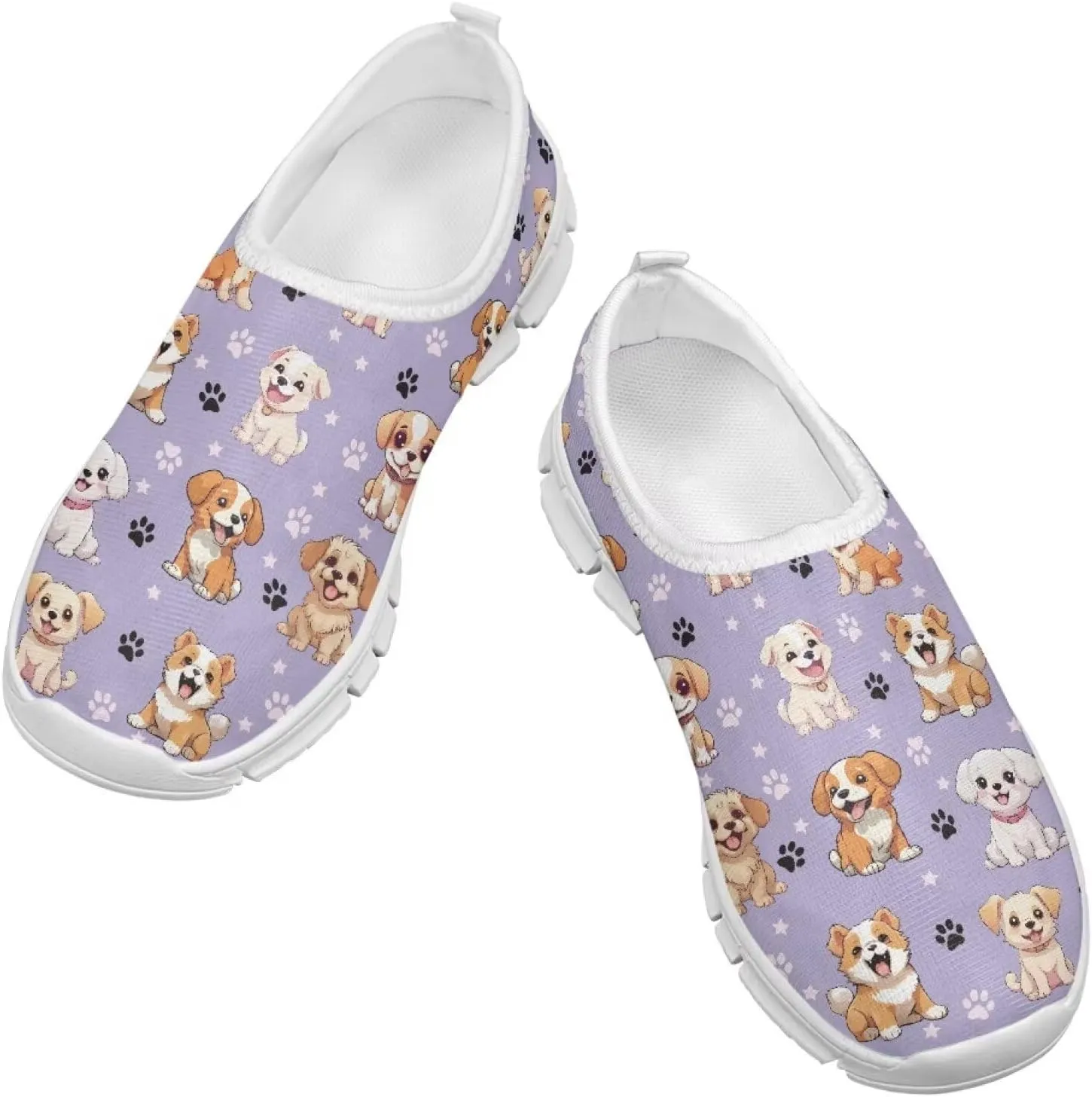 Doojoayie Novelty Girls Slip On Sneakers Soft Flexible Running Shoes Unisex Kid