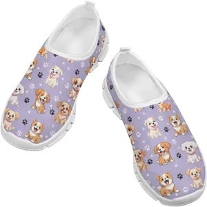 Doojoayie Novelty Girls Slip On Sneakers Soft Flexible Running Shoes Unisex Kid