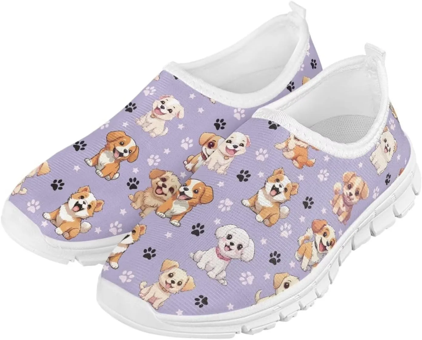 Doojoayie Novelty Girls Slip On Sneakers Soft Flexible Running Shoes Unisex Kid