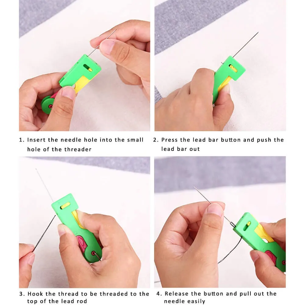Durable Convenient Automatic Needle Threader (Set of 5)