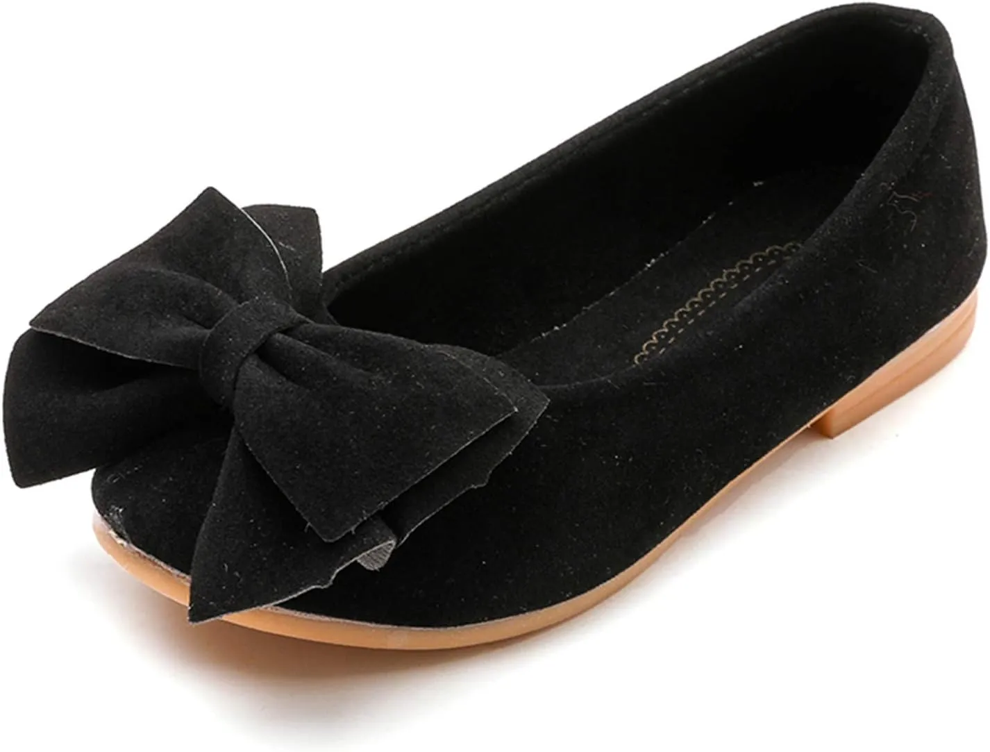 Girls Dress Shoes Mary Jane Princess Shoes Girls' Flats Glitter Low Heels Flower Wedding Party Footwear for Toddler Little/Big Kid