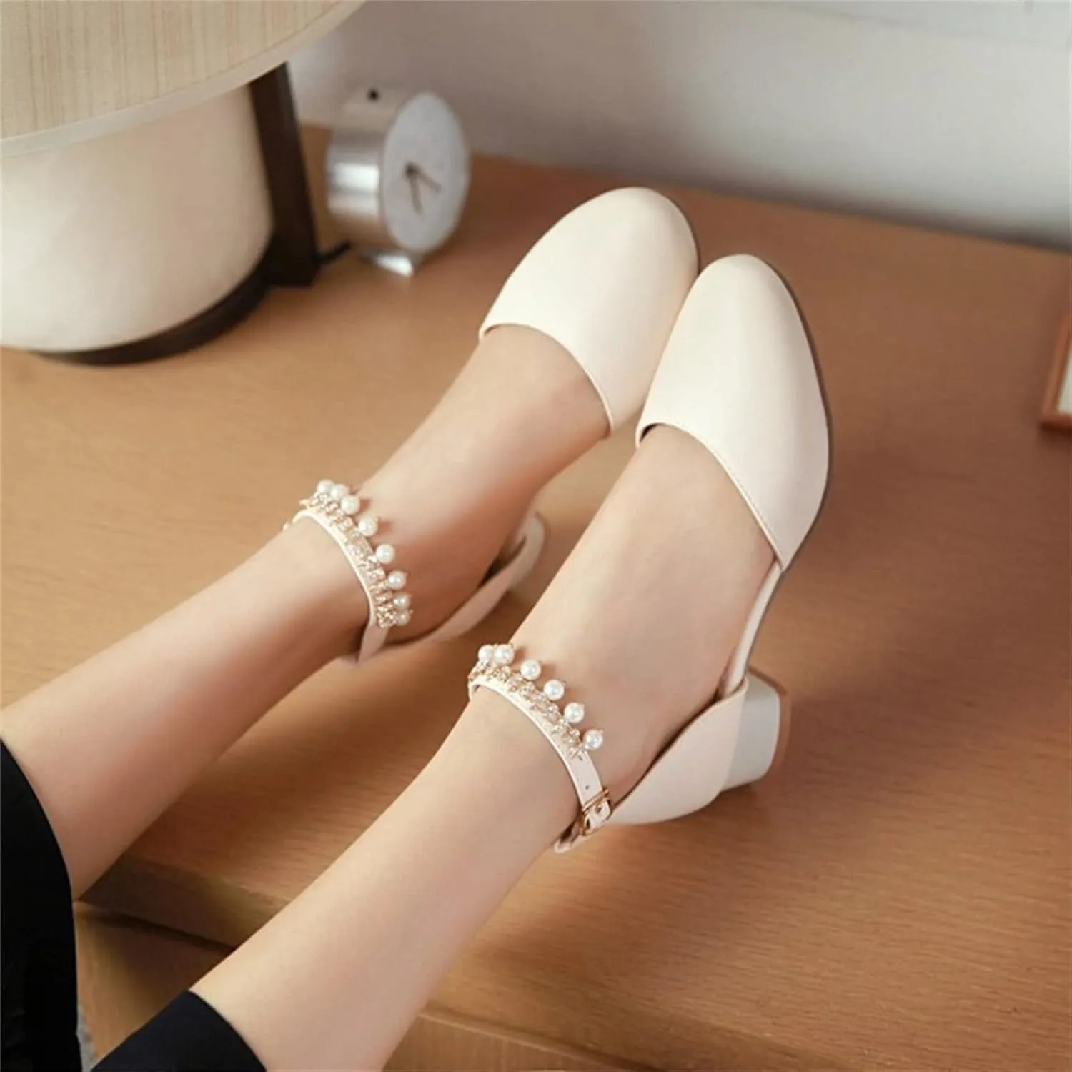 Girls Dress Shoes Mary Jane Shoes for Girls with Low Heel, Princess Flower Ballet Flats for Wedding School Party