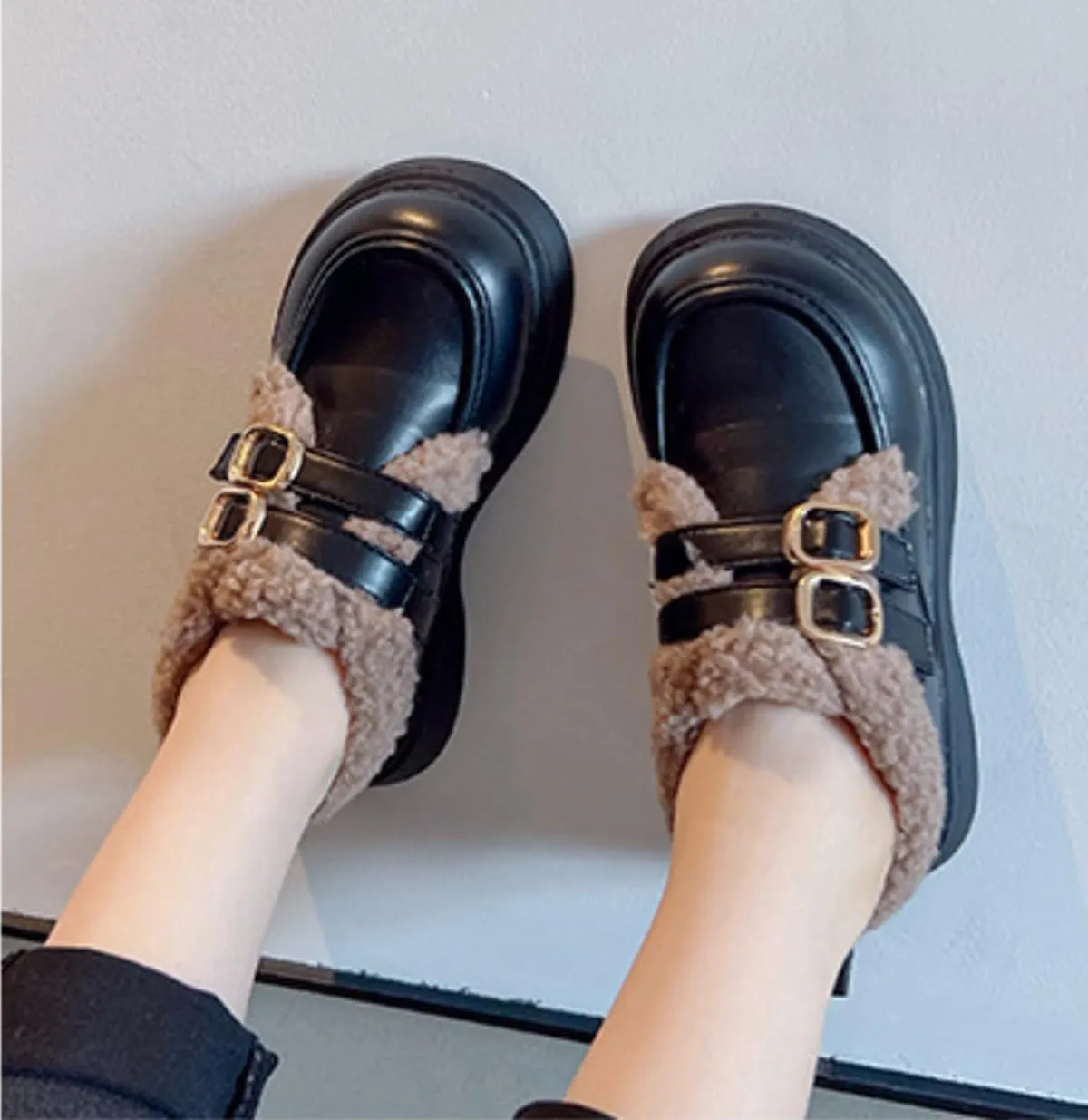 Girls Dress Shoes PU Leather Flats Classic Princess School Uniform Shoe for Toddler/Little Kid