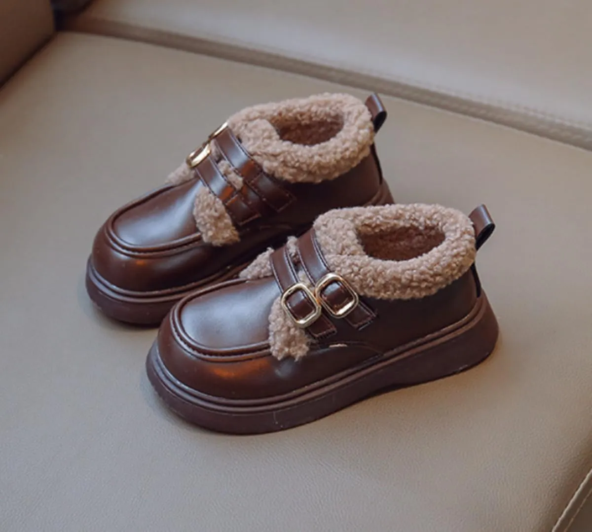 Girls Dress Shoes PU Leather Flats Classic Princess School Uniform Shoe for Toddler/Little Kid