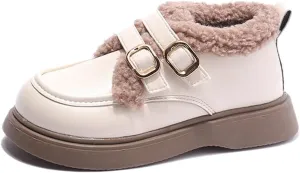 Girls Dress Shoes PU Leather Flats Classic Princess School Uniform Shoe for Toddler/Little Kid