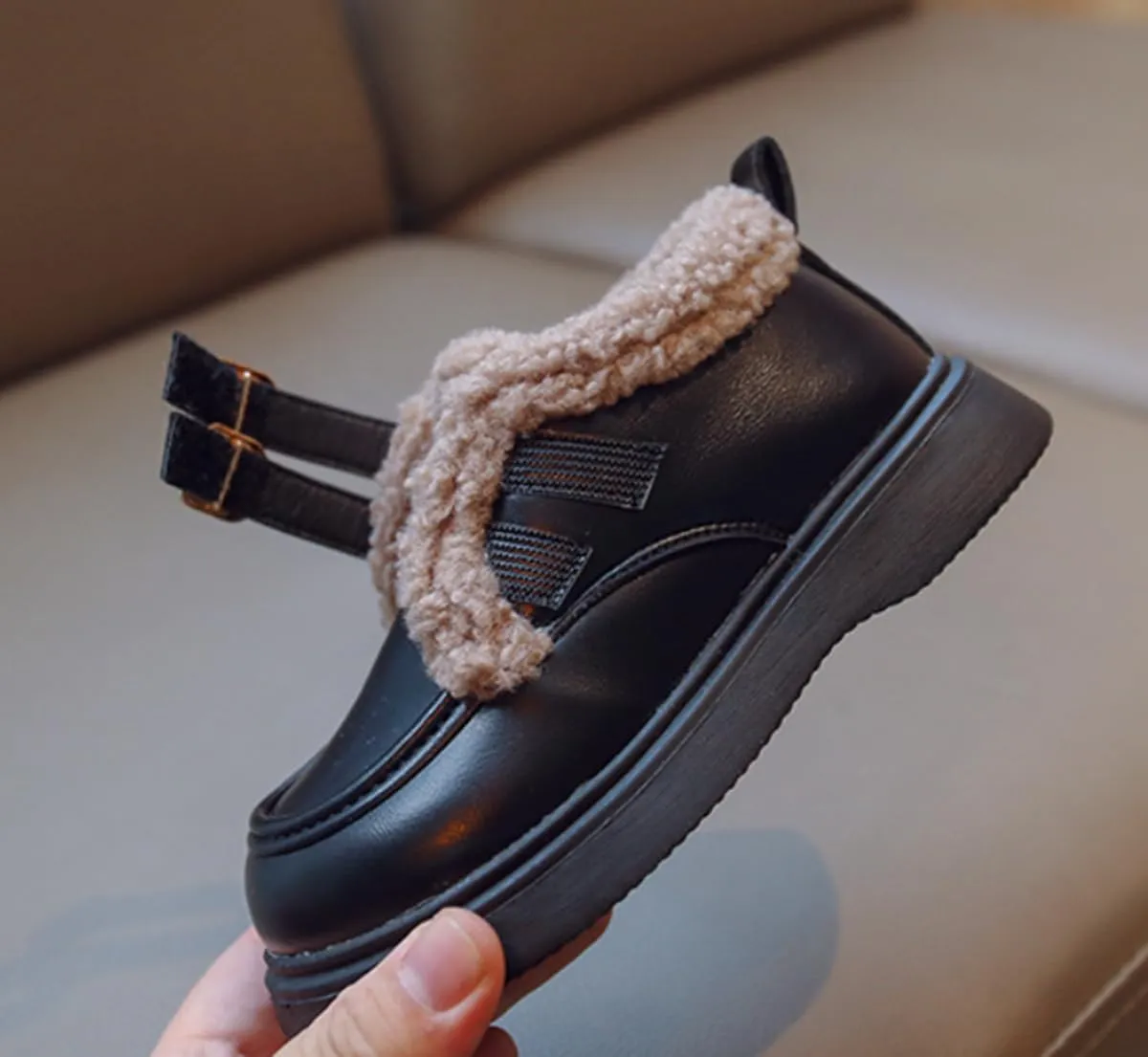 Girls Dress Shoes PU Leather Flats Classic Princess School Uniform Shoe for Toddler/Little Kid