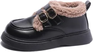 Girls Dress Shoes PU Leather Flats Classic Princess School Uniform Shoe for Toddler/Little Kid