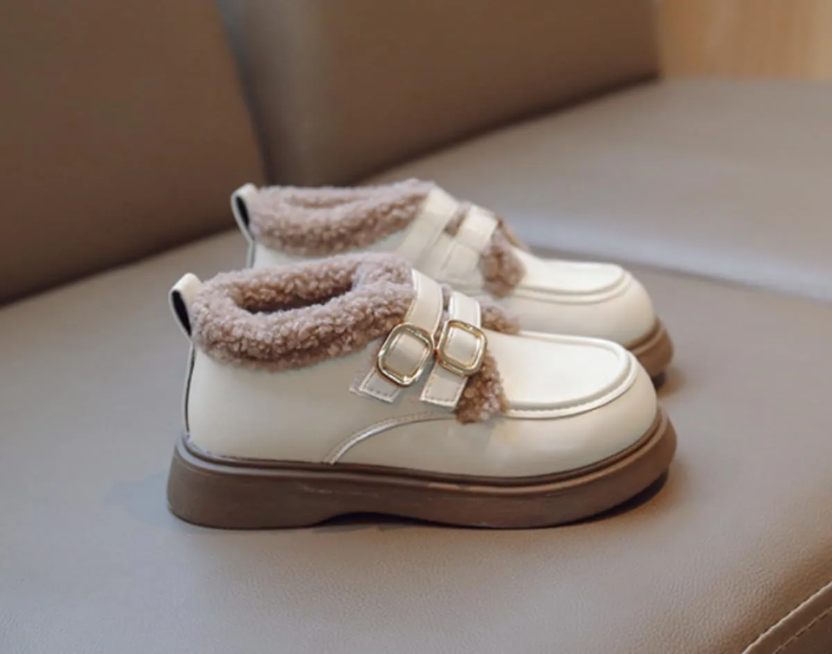 Girls Dress Shoes PU Leather Flats Classic Princess School Uniform Shoe for Toddler/Little Kid