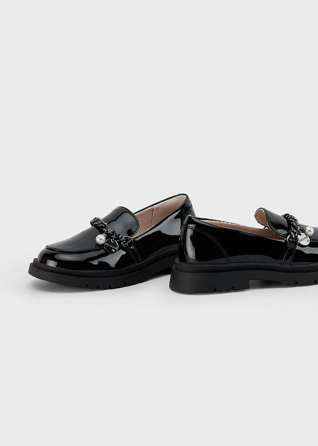 Girls Loafers, Black