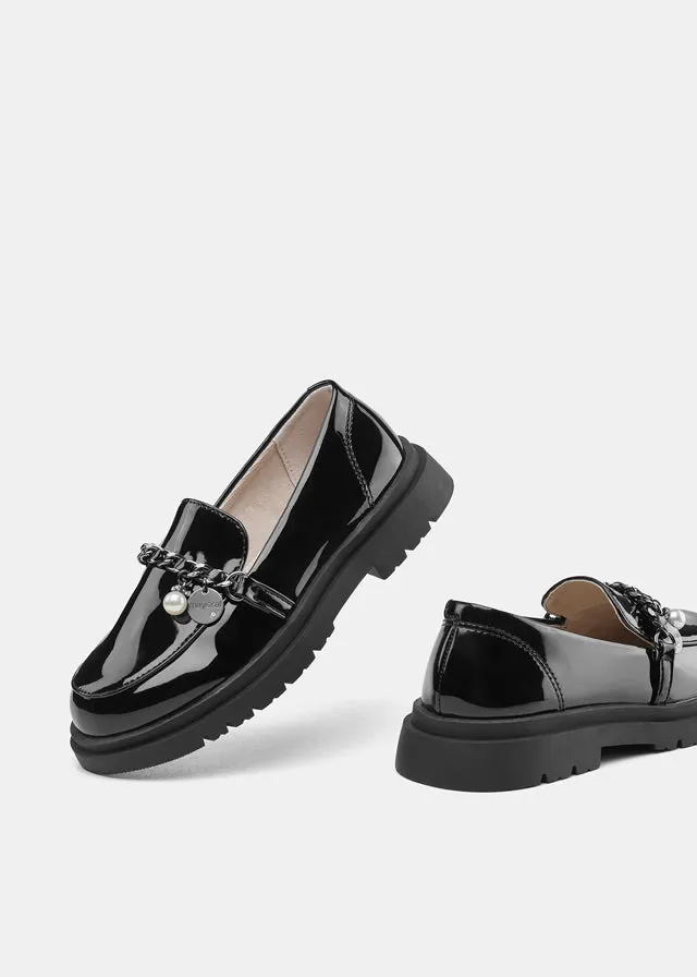 Girls Loafers, Black