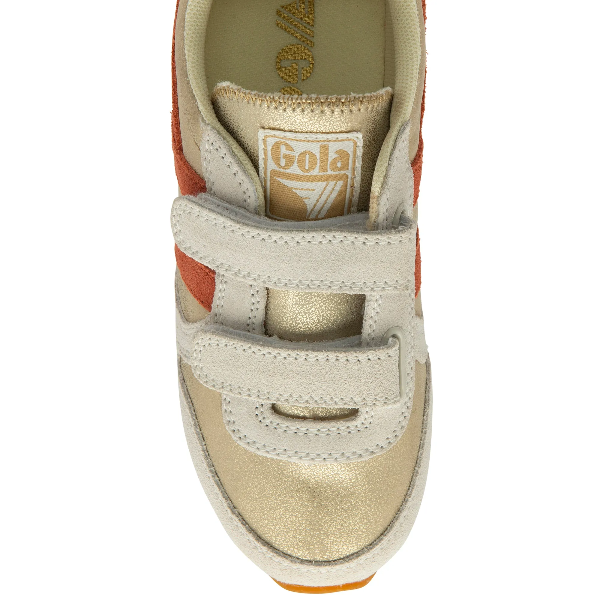 Gola Kids Trainers | Daytona | Gold, Orange Spice & Sun