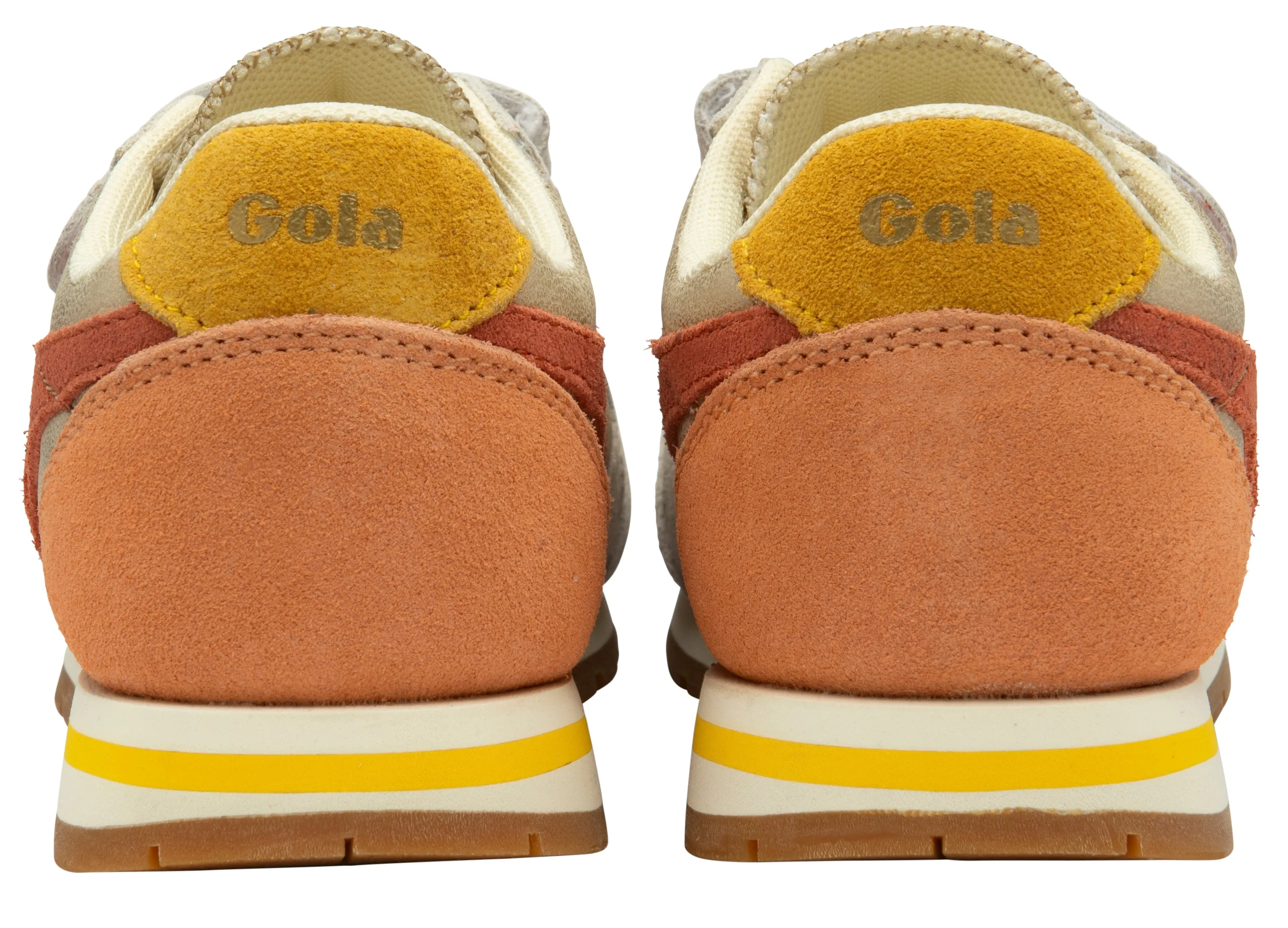 Gola Kids Trainers | Daytona | Gold, Orange Spice & Sun