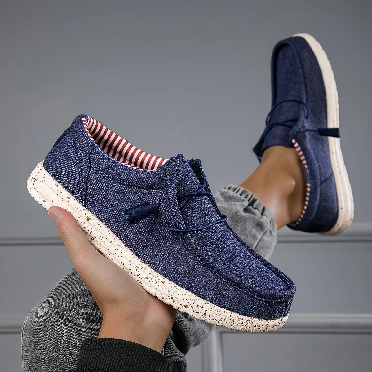 Herenslip loafers - Comfortabele en slipvaste casual schoenen met vlagontwerp