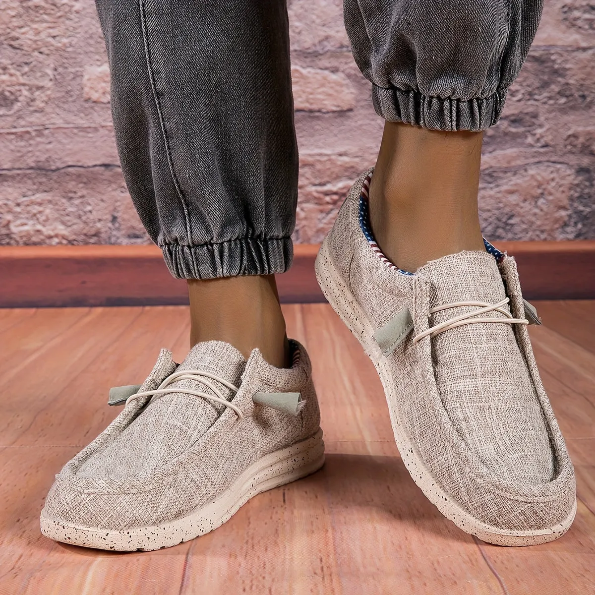 Herenslip loafers - Comfortabele en slipvaste casual schoenen met vlagontwerp