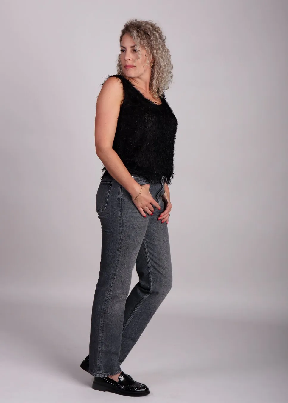 Homage Scotti jeans relaxed straight Grijs