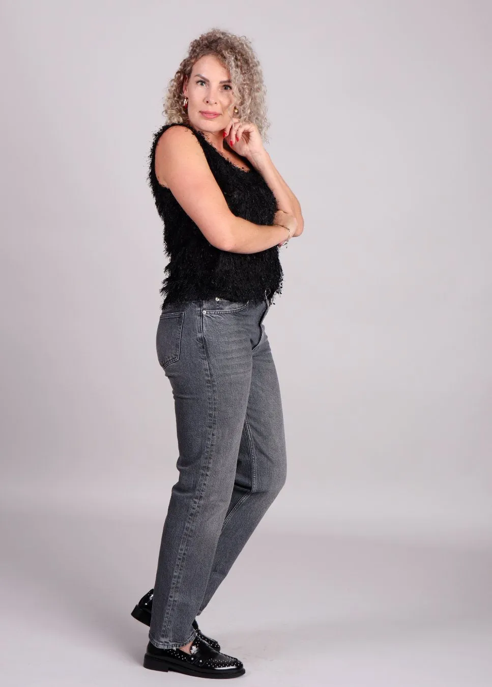 Homage Scotti jeans relaxed straight Grijs