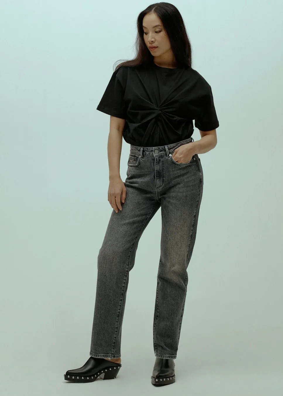 Homage Scotti jeans relaxed straight Grijs