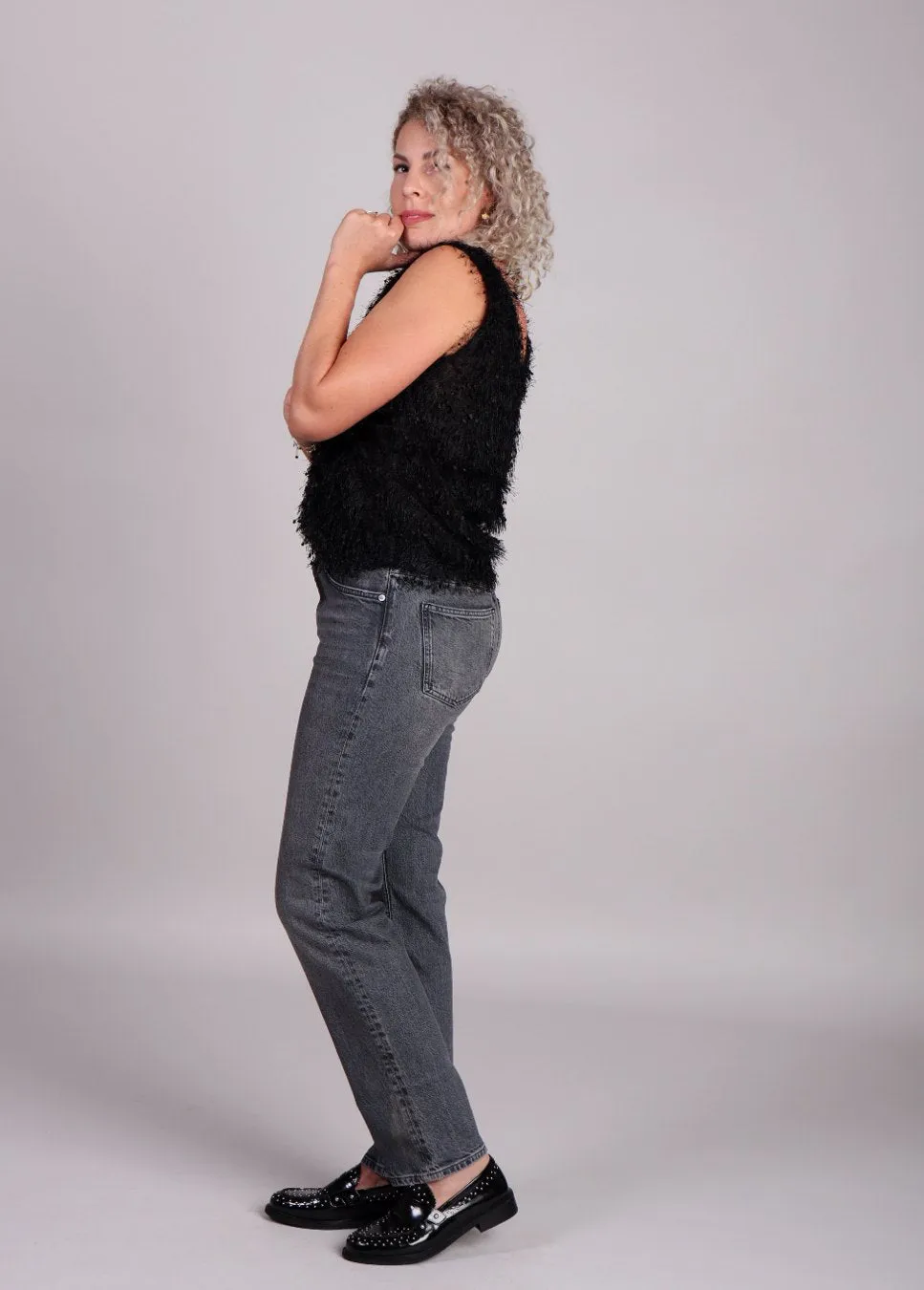 Homage Scotti jeans relaxed straight Grijs
