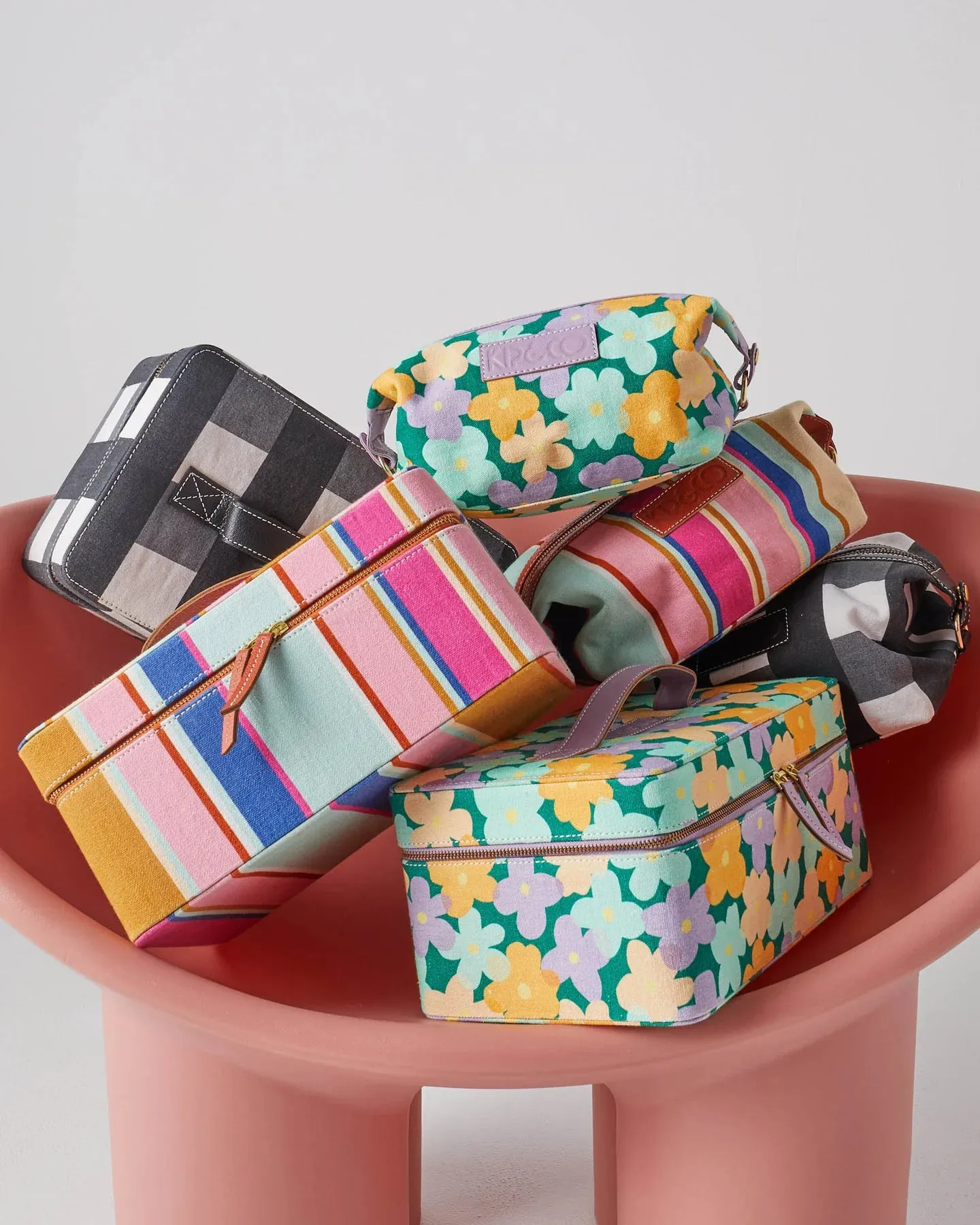 Jaipur Stripe Toiletry Case - Kip & Co.