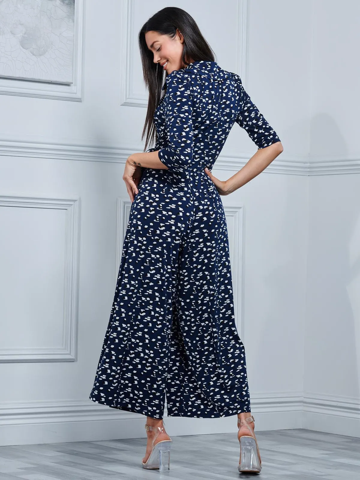 Jolie Moi Melissa Jumpsuit, Dark Teal