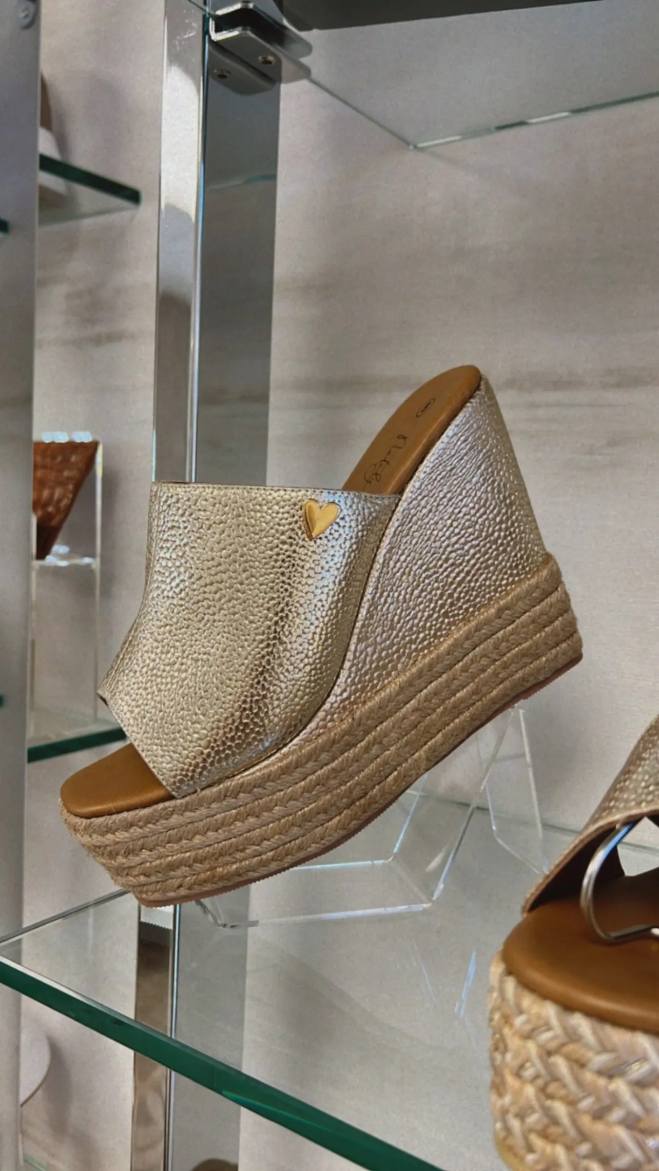 Katya Sandals Gold - Leather