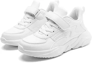 Kids Boy Girl Fashion PU Leather Sport Shoes for Walking Running Hiking