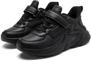 Kids Boy Girl Fashion PU Leather Sport Shoes for Walking Running Hiking