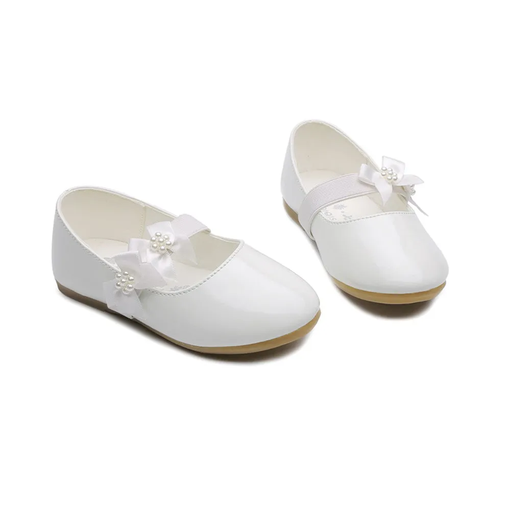 Kids Girls Mary Jane PU Leather Flats Wedding Party Dress Shoes