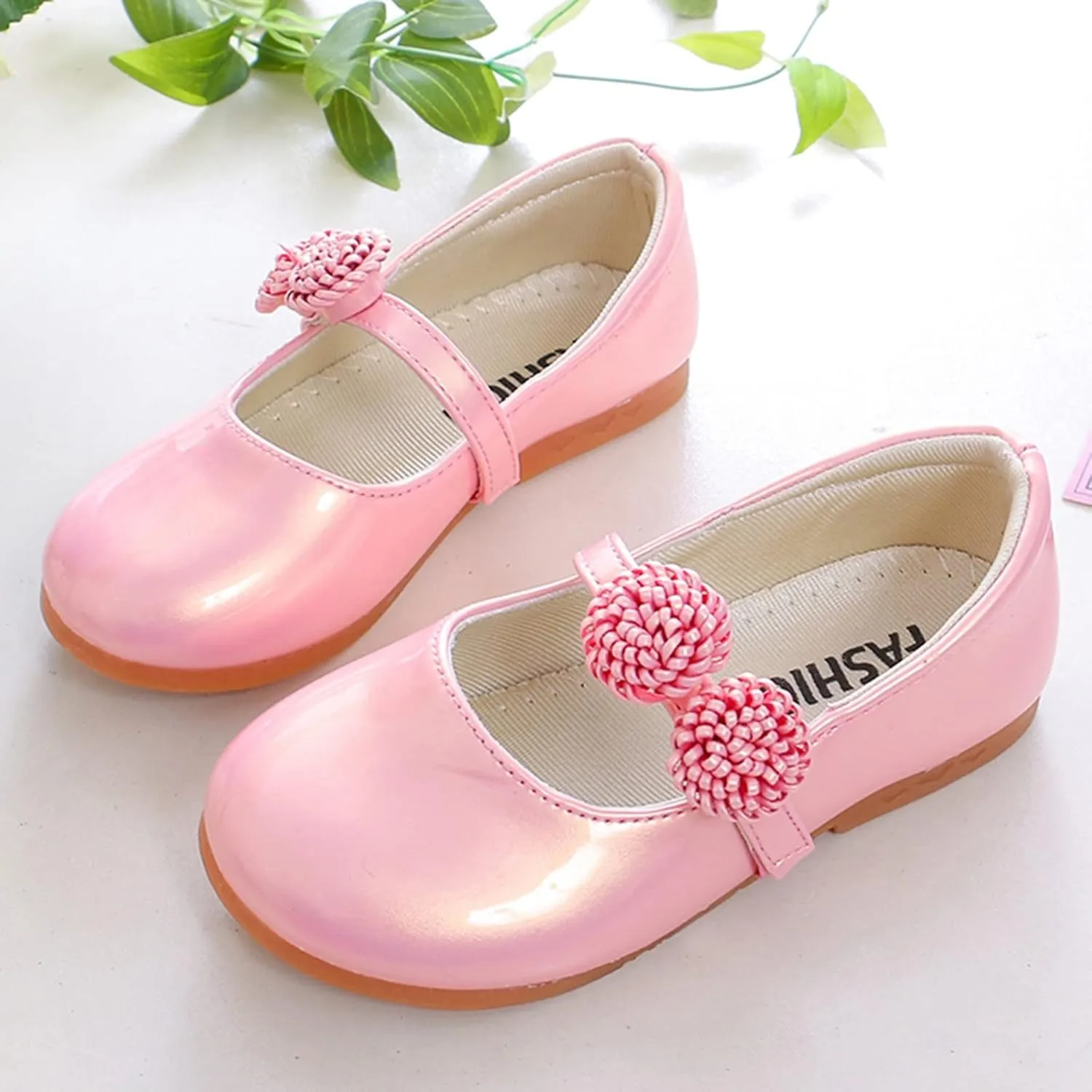 Kids Sandals Children Shoes White Leather Shoes Bowknot Girls Princess Shoes Single Shoes Performance Casual Dress Shoe