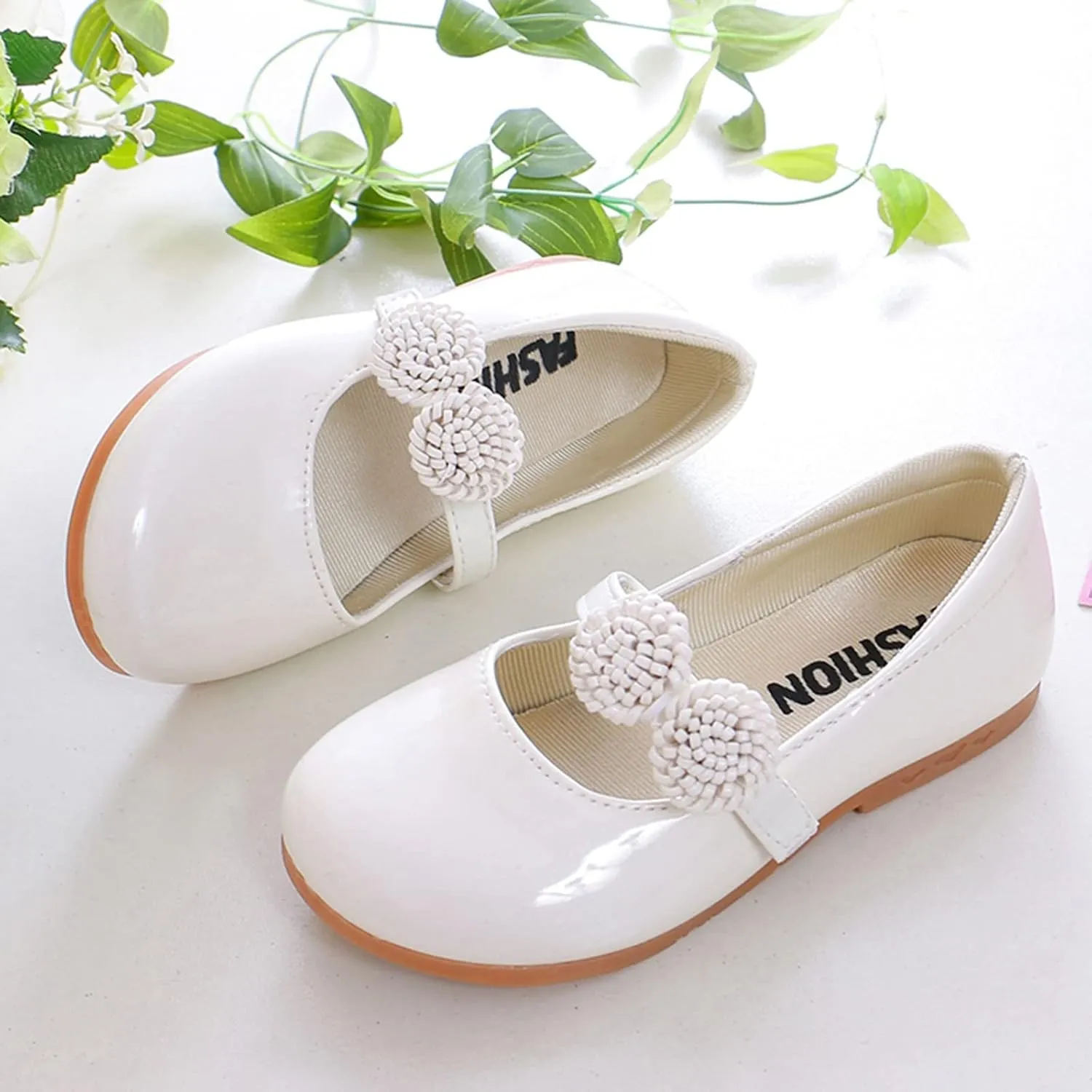 Kids Sandals Children Shoes White Leather Shoes Bowknot Girls Princess Shoes Single Shoes Performance Casual Dress Shoe