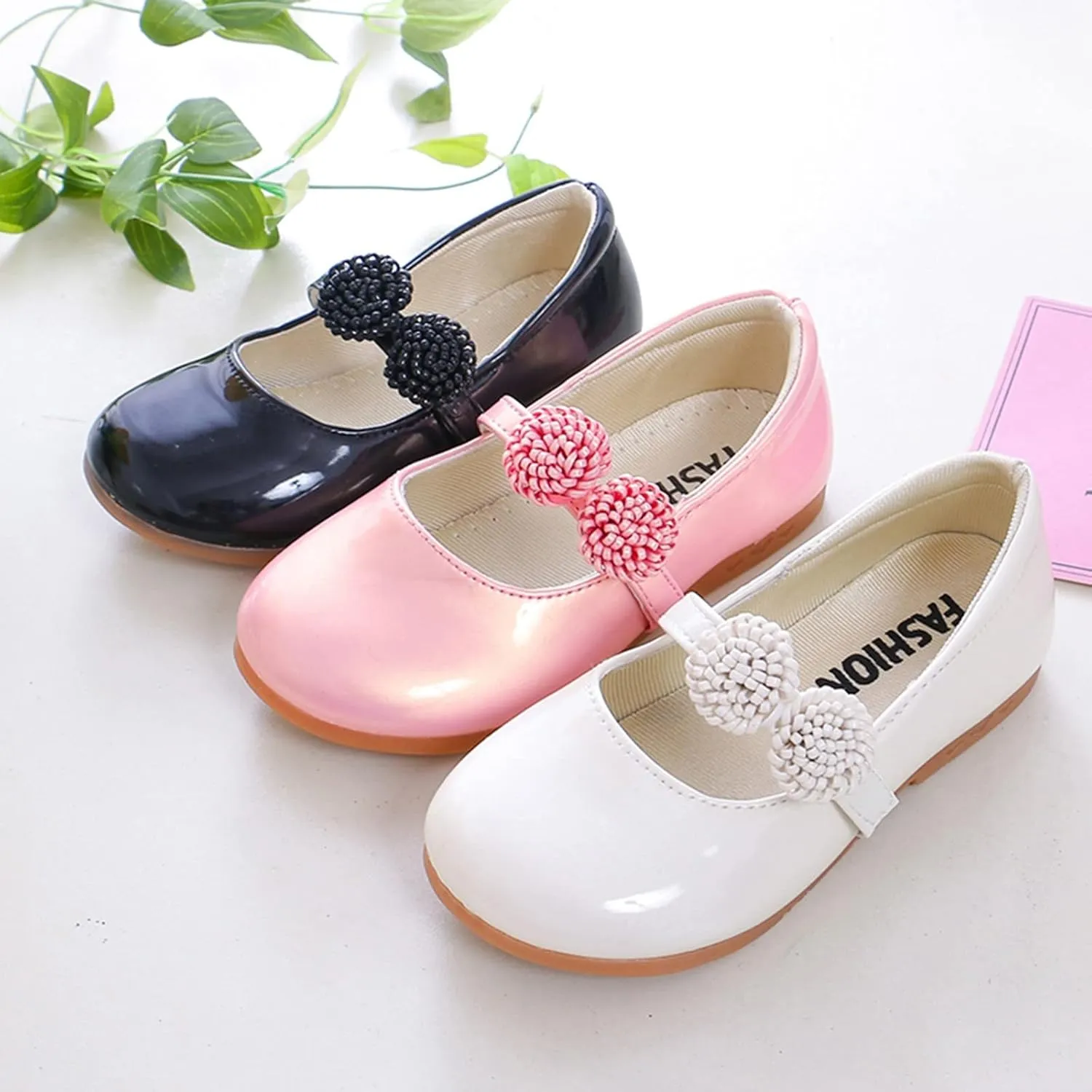 Kids Sandals Children Shoes White Leather Shoes Bowknot Girls Princess Shoes Single Shoes Performance Casual Dress Shoe