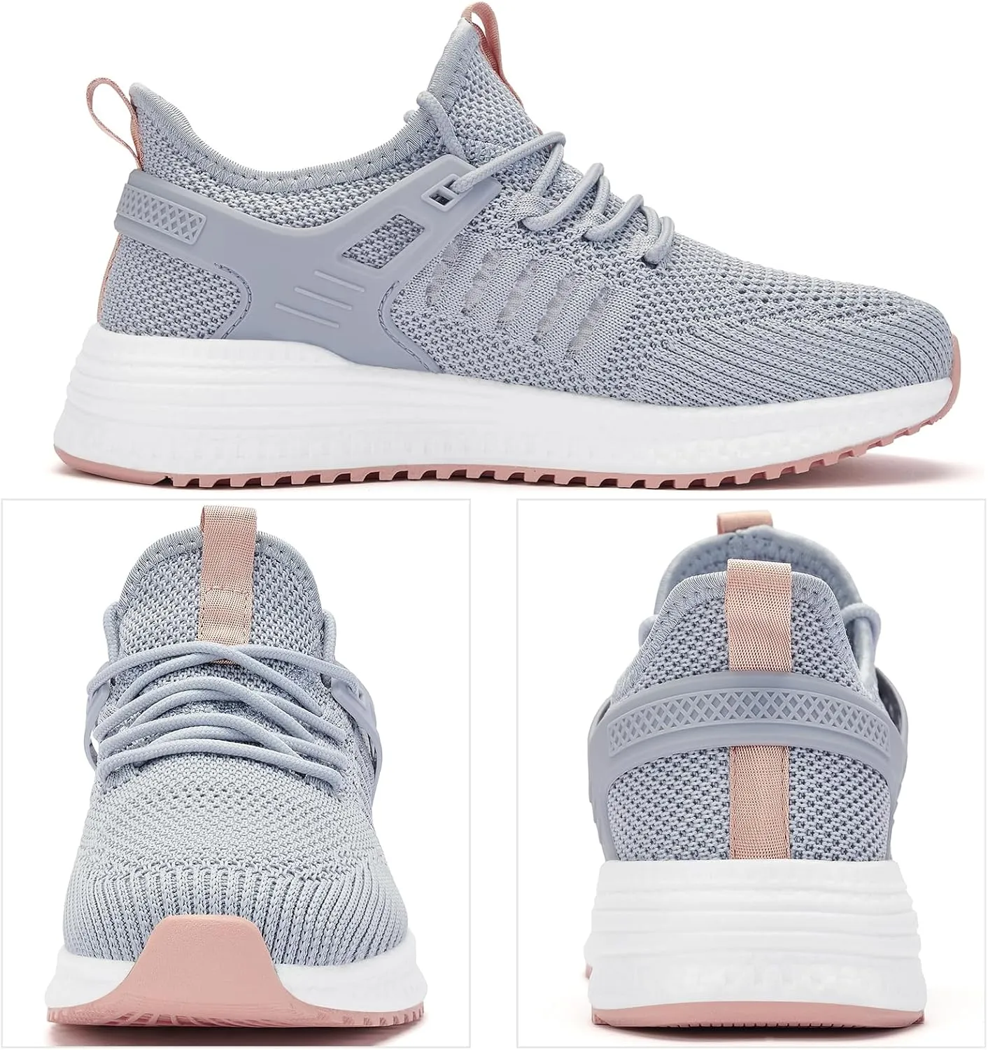 KPP Walking Shoes Sneakers for Women - Running Tennis Gym Workout Athletic Slip On Memory Foam Lightweight Comfort Breathable Work Shoes