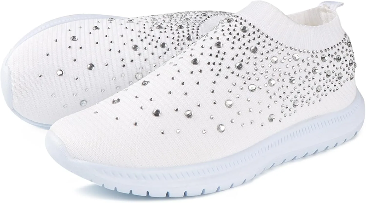 Ladmiple Walking Shoes Women Slip On Lightweight Breathable Tennis Shoes Athletic Sneakers for Running Gym Workout