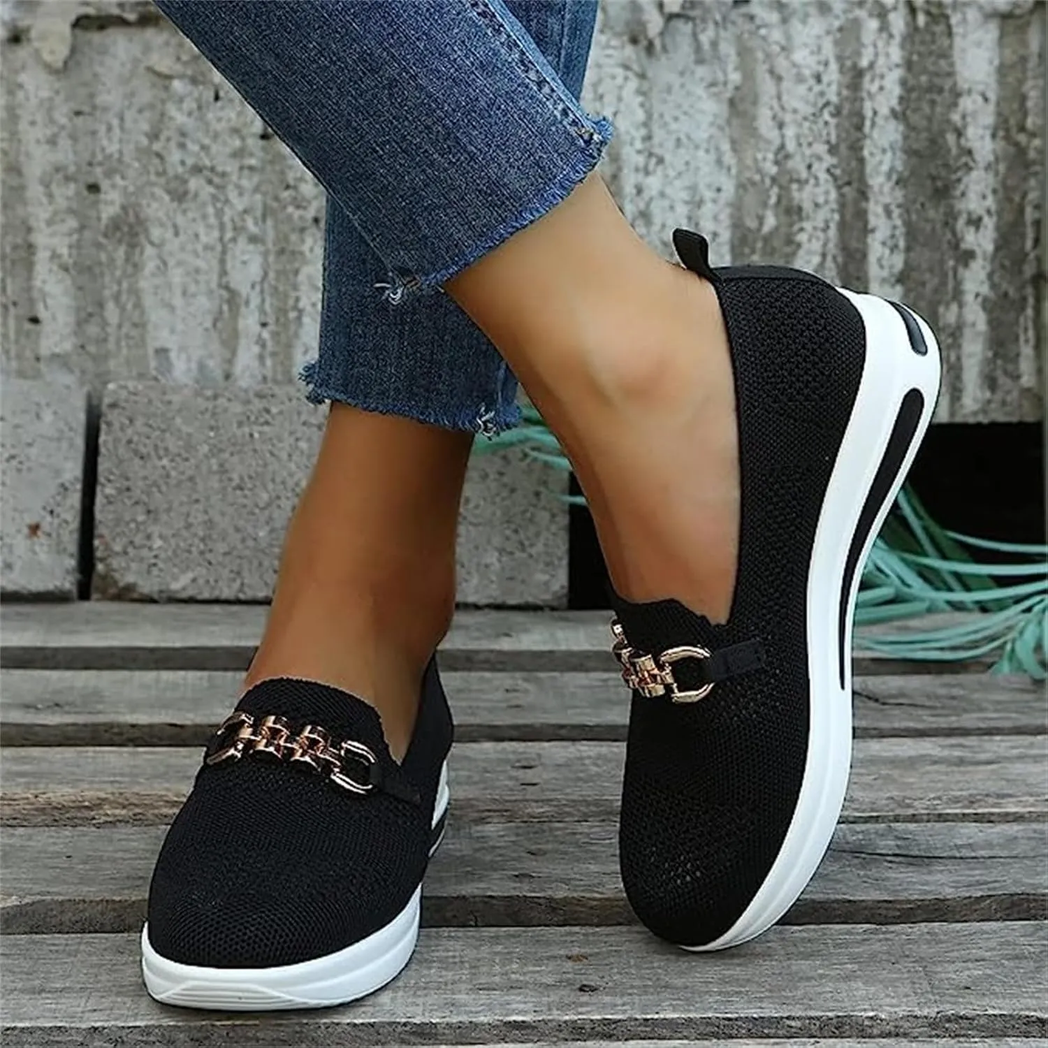 Ladmiple Womens Tennis Shoes Slip on Sneakers Arch Support Non Slip Comfort Walking Workout Gym Running Athletic Shoes