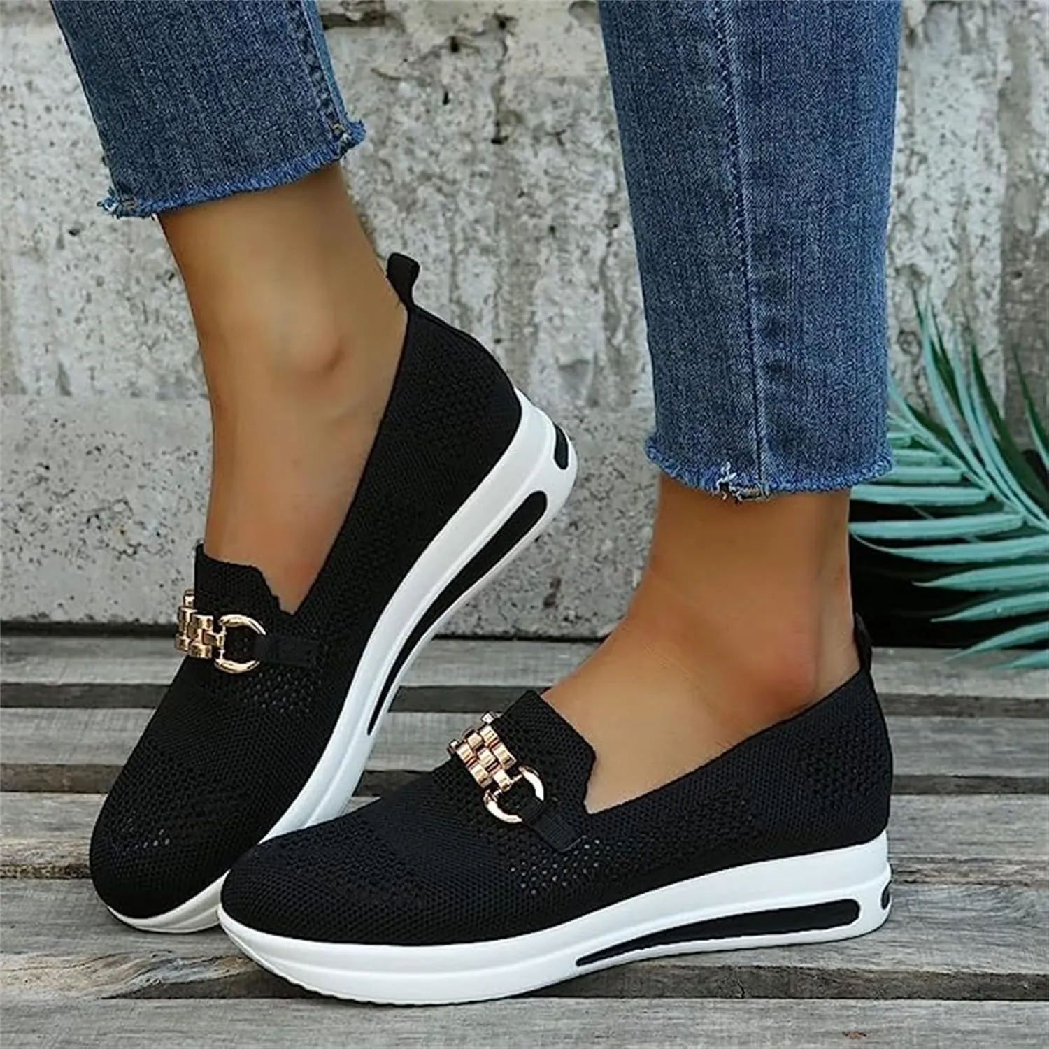 Ladmiple Womens Tennis Shoes Slip on Sneakers Arch Support Non Slip Comfort Walking Workout Gym Running Athletic Shoes