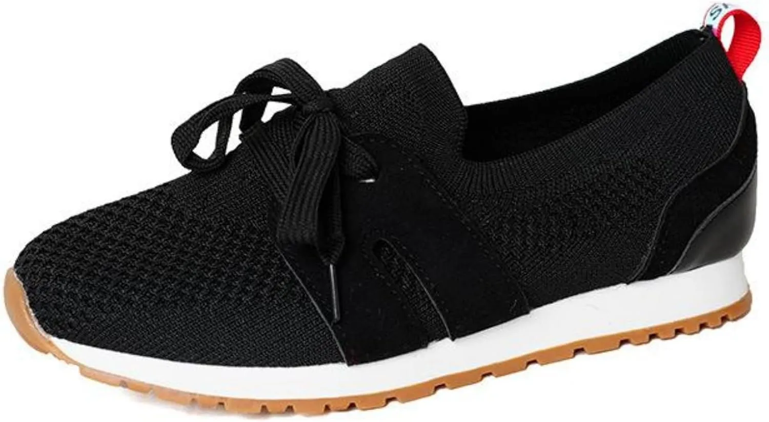 Lausiuoe Slip On Sneakers Women Arch Support Walking Shoes Breathable Upper Gym Workout Nurse Restaurant Fashion Sneake