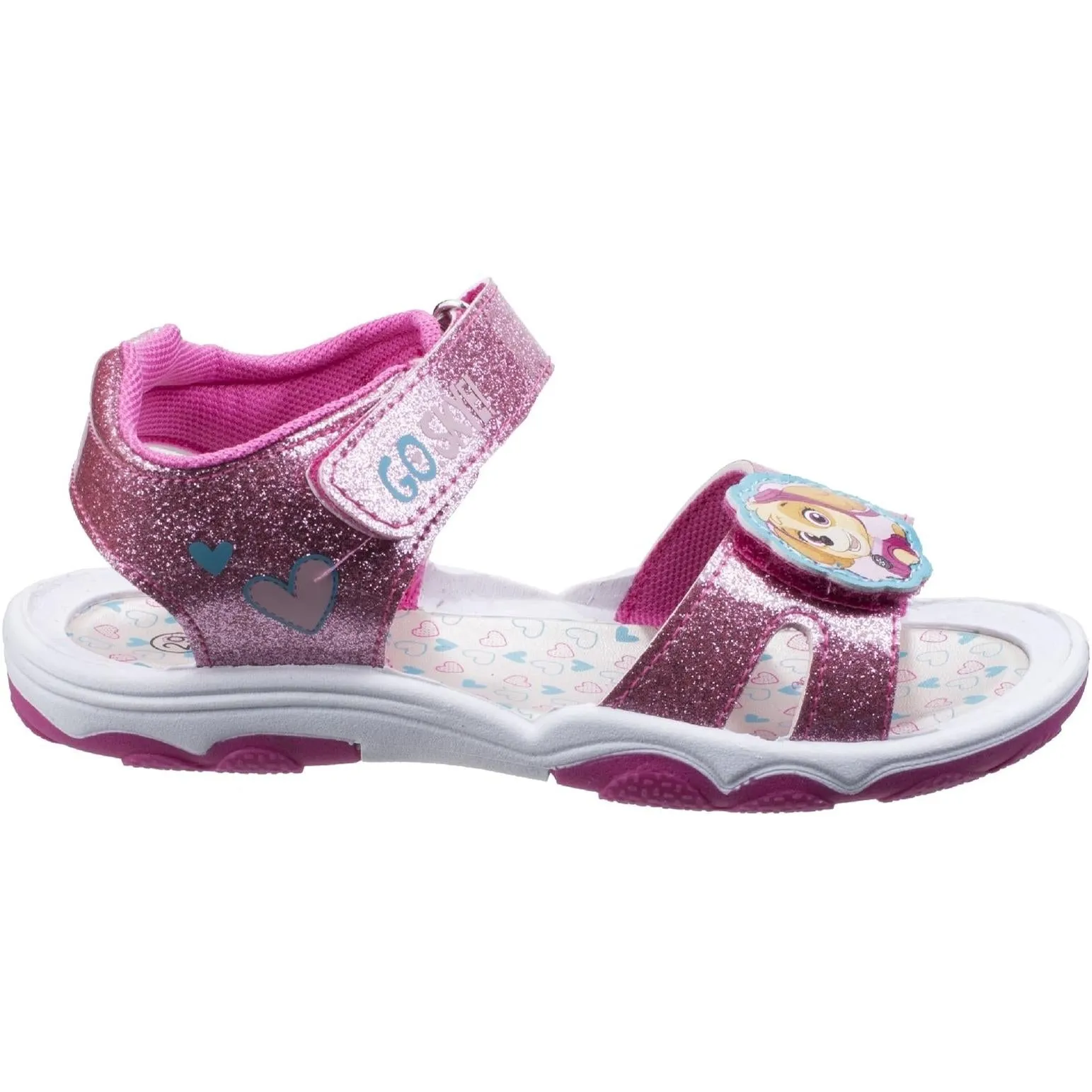Leomil Skye Glitter Touch Fastening Sandal