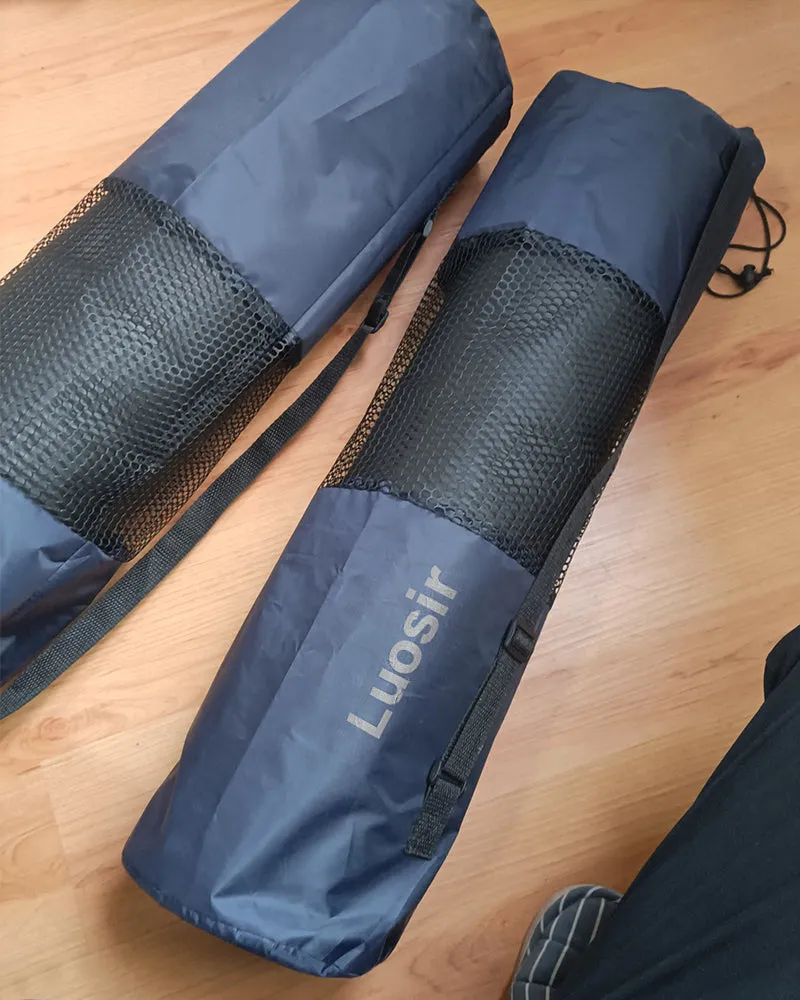Luosir personal exercise mat, environmentally friendly fitness exercise mat with cloth bag, convenient storage, home fitness mat,