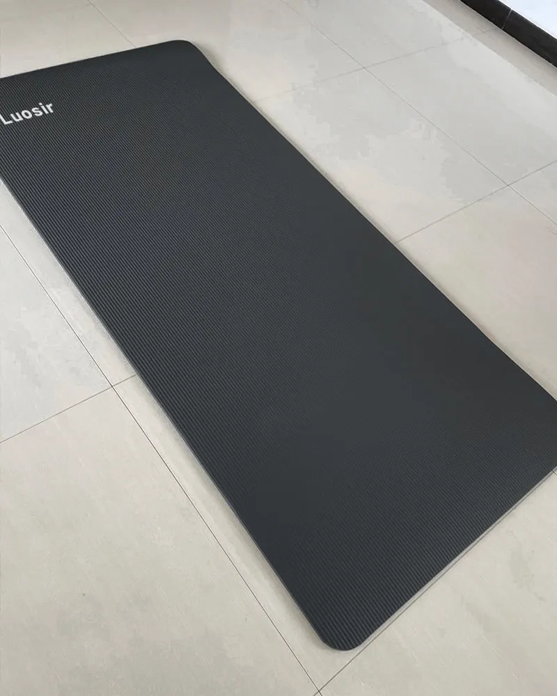 Luosir personal exercise mat, environmentally friendly fitness exercise mat with cloth bag, convenient storage, home fitness mat,