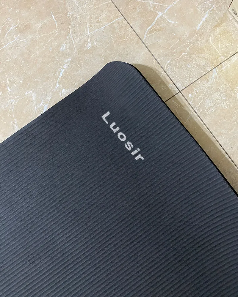 Luosir personal exercise mat, environmentally friendly fitness exercise mat with cloth bag, convenient storage, home fitness mat,