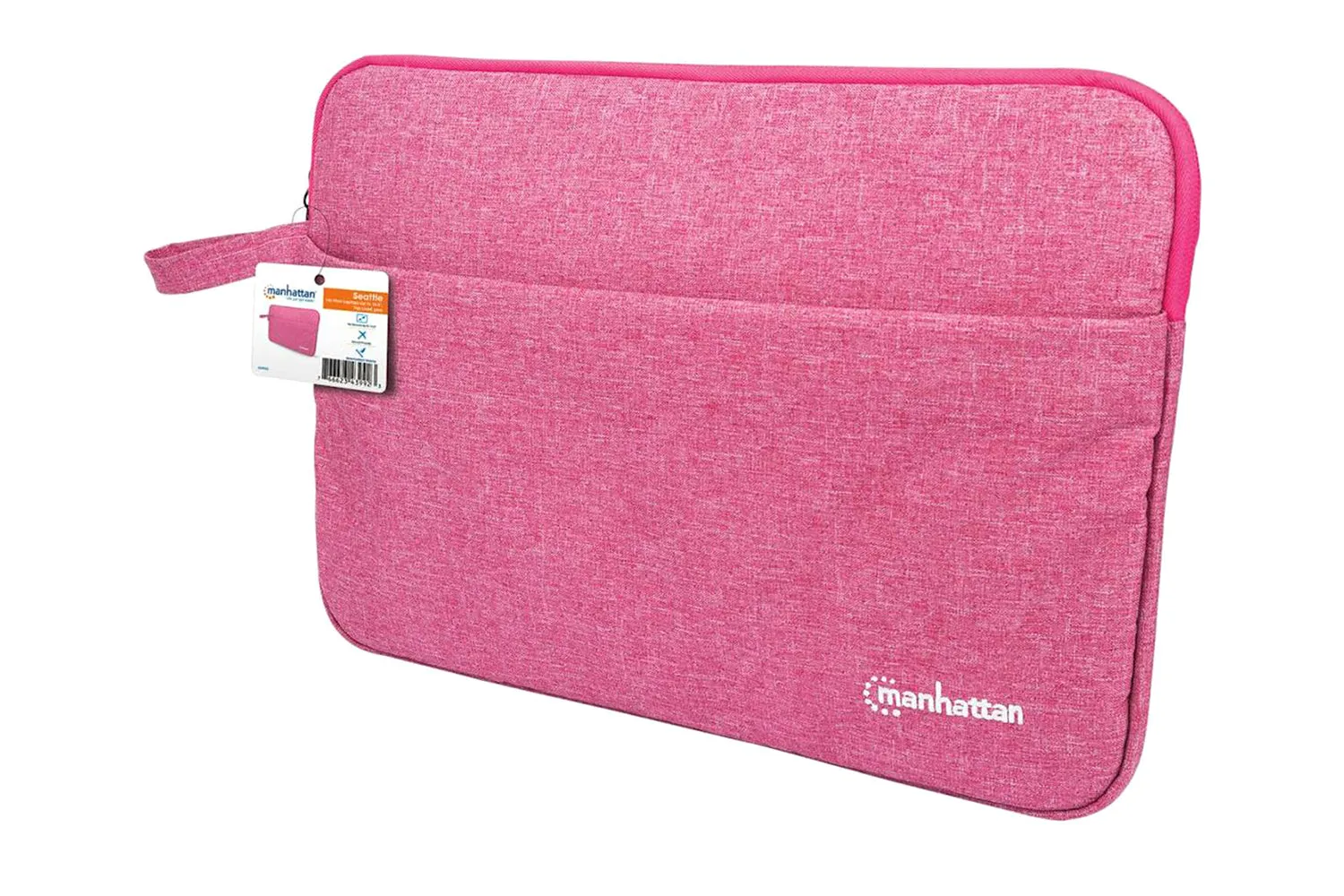 Manhattan Seattle Notebook 14.5" Sleeve Laptop Bag | Pink