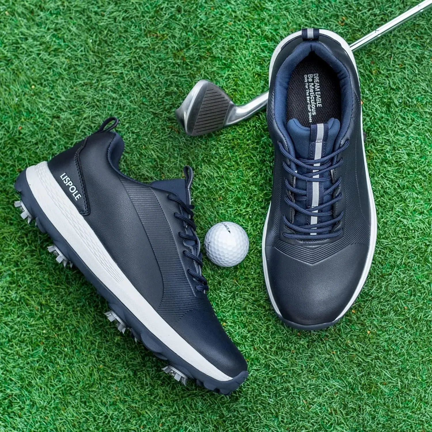 Men's Golfing Shoes Comfortable Cushioning Walking Sneaker Non-Slip Breathable Athletic Workout Golf Footwears