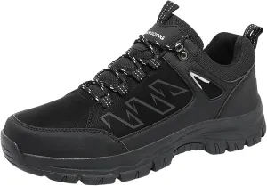 Men's Hiking Shoes Outdoor Walking Shoes Waterproof Work Shoes Trekking Trails Shoes with Arch Support