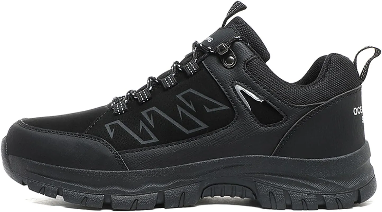 Men's Hiking Shoes Outdoor Walking Shoes Waterproof Work Shoes Trekking Trails Shoes with Arch Support