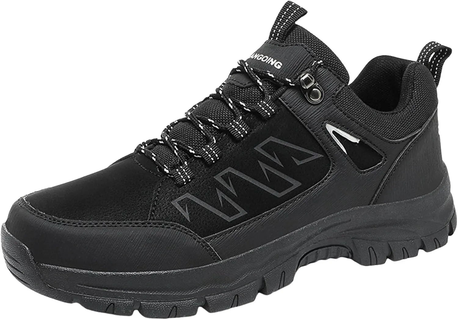 Men's Hiking Shoes Outdoor Walking Shoes Waterproof Work Shoes Trekking Trails Shoes with Arch Support