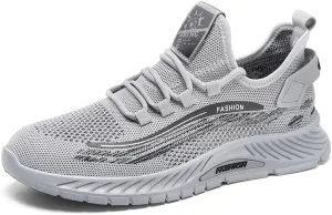 Men's Slip On Fashion Sneakers Comfortable Casual Hands Free Non Slip Workout Shoes Lightweight Breathable Running Walking Tennis Shoes