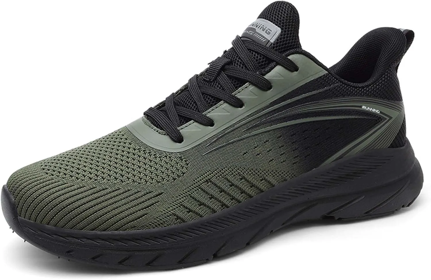 Men's Sports Running Shoes Lightweight Breathable Walking Shoes Non-Slip Outdoor Sports Cross-Country Running Shoes Fashion Sneakers Mesh Athletic Casual Shoes